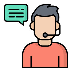 Learning Support Line Color Icon
