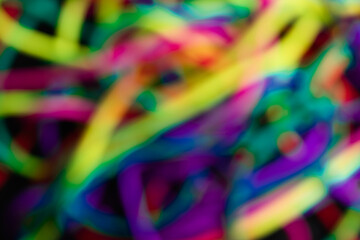 Blurred multicolored lines in background
