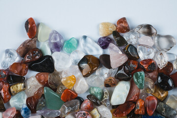 Heap of fluorite stones