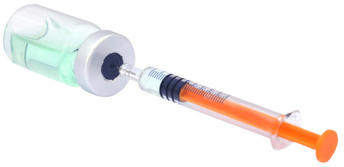 Vial with syringe