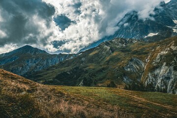 Beautiful mountainous landscape of Mont Blanc