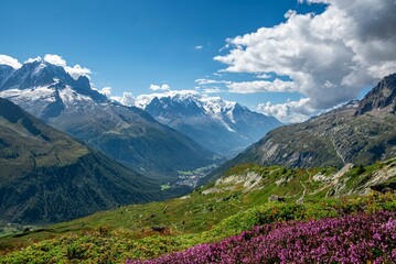 Beautiful Alps ear Swiss, Italian, and French border