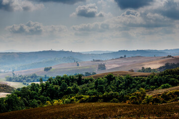 Tuscan landscape of the Sienese hills