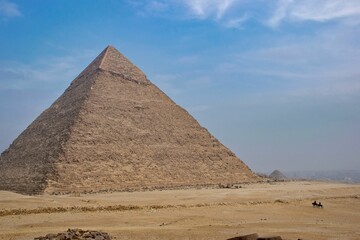Fototapeta na wymiar View of the Pyramids in Egypt