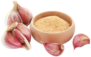 Garlic powder whith whole bulb