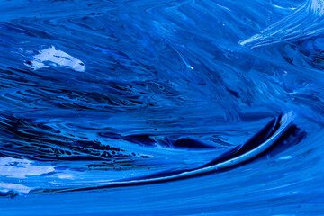 Abstract flow of liquid paints in mix