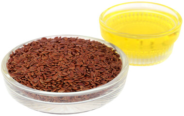 Flax seeds with oil