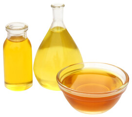 Cooking oil in different containers