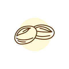 Buns black line icon. Bakery.