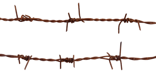 Rusty barbed wire