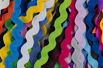 Set of colorful wave patches