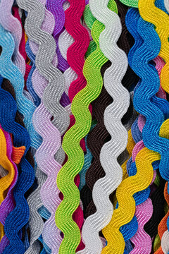 Set of colorful wave patches