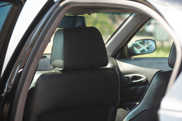 Driver's seat of the car. Interior car