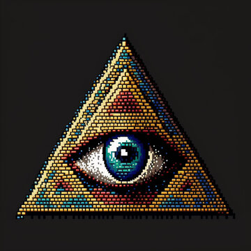 eye of the world pyramid logo sacred geometry illuminati 