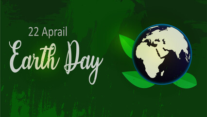 Earth day 22 aprail 2023 vector background illustration deign concept Happy Earth Day  poster display or greeting card 