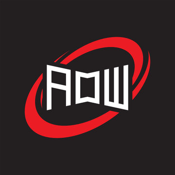 aow LOGO , aow LETTER LOGO, aow LETTER LOGO, ABSTRACT LOGO, MINIMAL , BRAND,  NEW