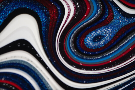 Surface of colorful fordite