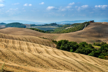 Fototapeta na wymiar Tuscan landscape of the Sienese hills