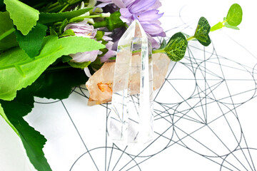 Raw Healing Crystal Clear Quart Prism shape, Healing crystals for body chakras, mind and soul...