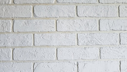 white brick wall, abstract background texture.