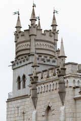 Fototapeta na wymiar Exterior of the Swallows Nest, Crimea