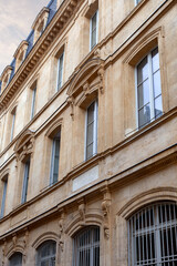 Stone architecture in Bordeaux city