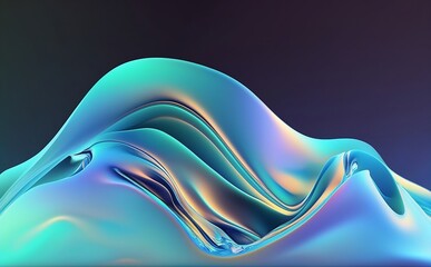 Modern Abstract 3D Background. AI Generative