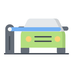 Auto barrier Flat Icon