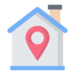 Home Location Flat Icon