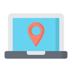 Navigation App Flat Icon