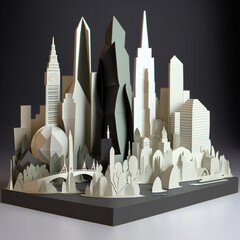 Paper Model Skyline
