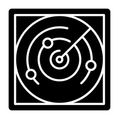 Radar Glyph Icon