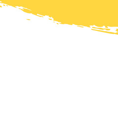 Obraz premium yellow paint brush stroke