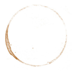 Coffee stains isolated on a transparent background. Royalty high-quality free stock PNG image of Coffee and Tea Stains Left by Cup Bottoms. Round coffee stain isolated, cafe stain fleck drink beverage