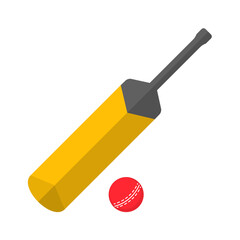 Bat Ball Sports Equipment Vector Icon Illustration