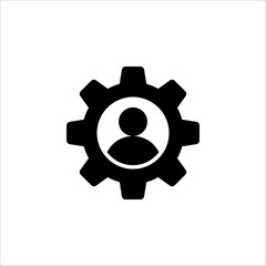 Process icon symbol in black for your web site design, app, UI. Simple operations icon. Vector illustration on white background