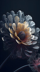 Spring Delicate flower with intricate, lace-like petalsGenerative Ai