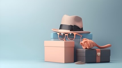 Happy fathers day decoration background with copy space text