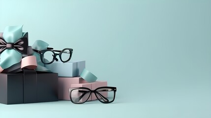 Happy fathers day decoration background with copy space text