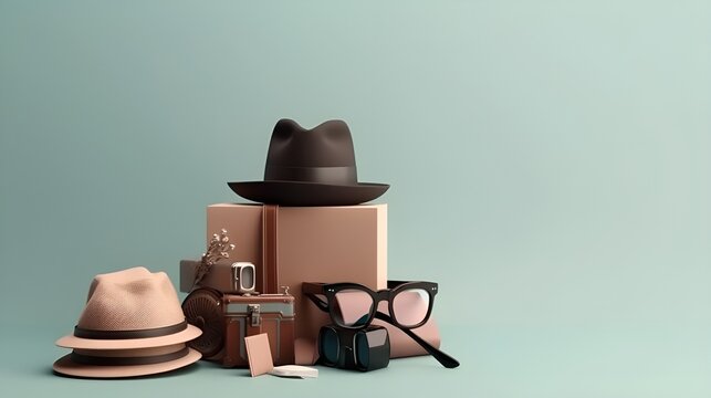 Happy fathers day decoration background with copy space text