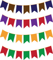 Obraz premium set of colorful ribbons