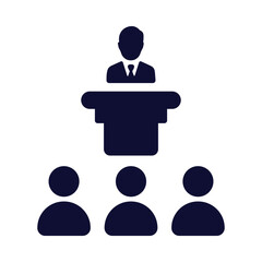 conference, training , meeting, speaker, business conference icon