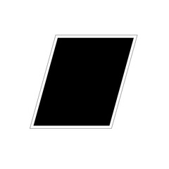 black square shape for design