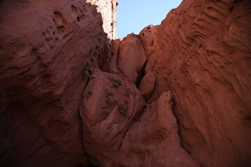 The rock formations of the Quebrada De Las Conchas, Argentina