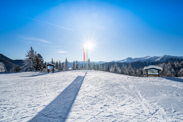 Winter forest in Seefeld, Austria