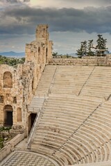 The Odeon of Athens or Odeon of Pericles in Athens, built at the southeastern foot of the Acropolis...