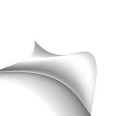 Silver page corner, page corner png, folded paper, bookmark clipart