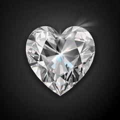 heart shaped diamond, generative ai