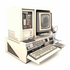 Vintage computer AI generative 