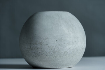 egg in a vase on a white background